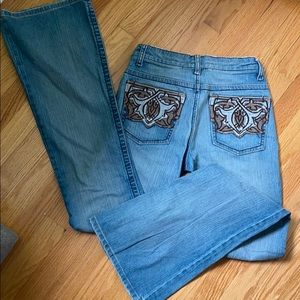 Vintage PURE COLOR wide leg high waist jeans 27/33